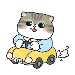 Oba cat22 - tabby cat sticker