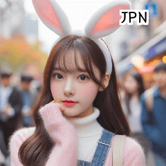 JPN 25 year old rabbit cosplay