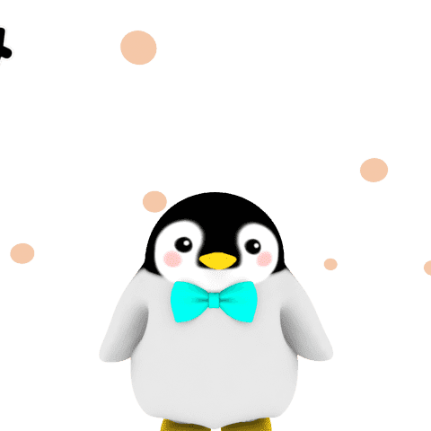 Penguin Greeting Sticker