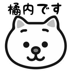 Kitsunai white cats sticker