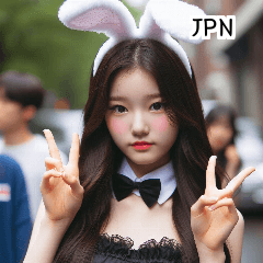 JPN 22 year old Japanese rabbit girl