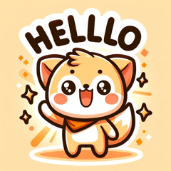 Cute Language Animal Sticker Set