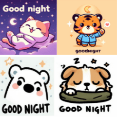 Good night, animal friends
