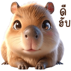 Chubby Capybara talkative