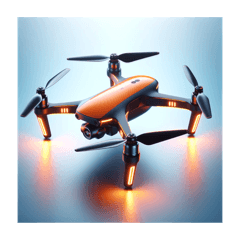 drone desain warna-warni