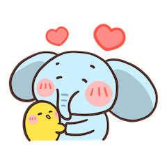 Elephant & friend