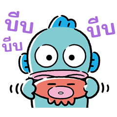 HANGYODON สติกเกอร์ดุ๊กดิ๊กสีพาสเทล
