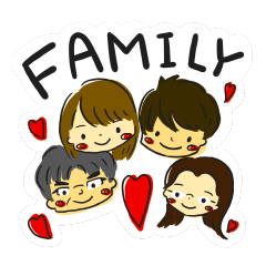 Family Portrait Stickers