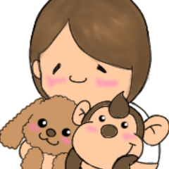 monchi & toy poodle & chubby girl trio