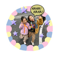 Hannah and Lyla sticker No.2
