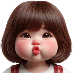 The round-faced girl is so cute