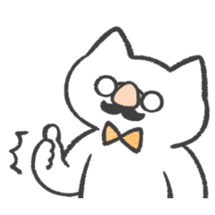 orange color sticker(cat)(funny)