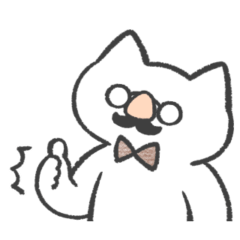 brown color sticker(cat)(funny)