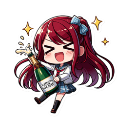 Red-Haired Chibi High School Girl