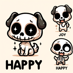 creepy dog sticker 001