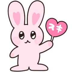 LOVE Rabbit pink