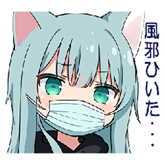 Hoodie cat ear character (bad face)