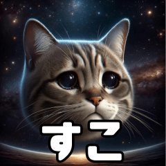 宇宙を彷徨うネコ【宇宙猫】