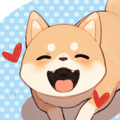I love Shiba Inu! greeting sticker
