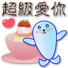 Cute seals & food--Pragmatic stickers