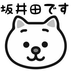 SakaiTa white cats sticker