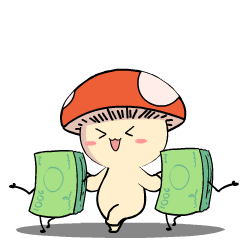 Cute Mushroom : Animated Stickers