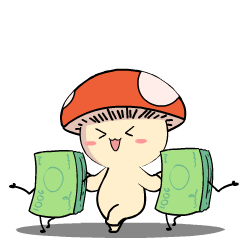 Cute Mushroom : Animated Stickers