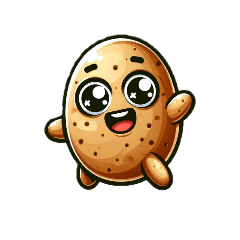 Kawaii cute Potato