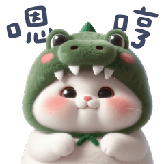 鱷魚貓貓 嗯哼嗯哼 俏皮日常 – LINE貼圖 | LINE STORE
