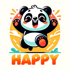 Adorable Panda Sticker Set"