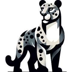 minimalist elegance monochrome leopard