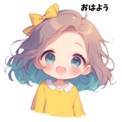 Sticker without text of cute girls 2