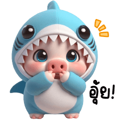 PIG sharky cute