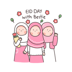 Pretty Muslimah hijab :- Eid Mubarak