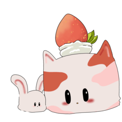 Strawberry cat meow