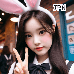 JPN Japanese rabbit girl