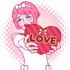 Cute fairy gay's moving love stickers