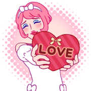 Cute fairy gay's moving love stickers