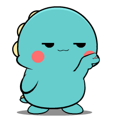 Dino Blue 6 : Animated Stickers