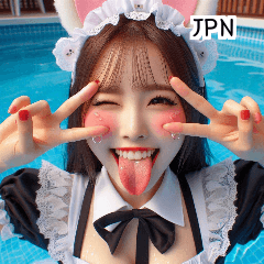 JPN 27 year old swimsuit maid girl