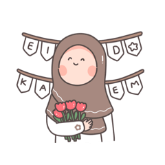 Muslim girl hijab : Hari Raya -