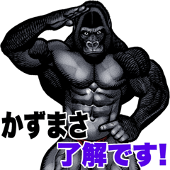 Kazumasa dedicated macho gorilla sticker
