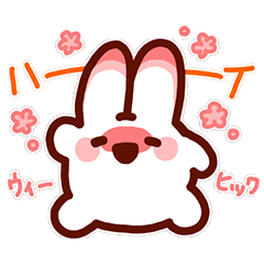 Drunken Doko Doko Rabbits Illust Sticker