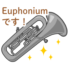 Silver Euphonium Sticker
