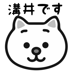 Mizoi white cats sticker