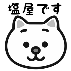 Shioya white cats sticker