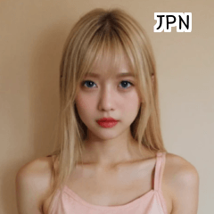 JPN blonde idol girl