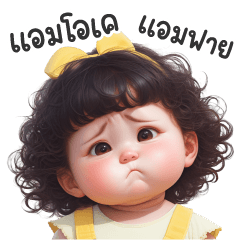 Muyong Cute Girl 3 (Big Sticker)
