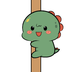 Green Dino 4 : Animated Stickers