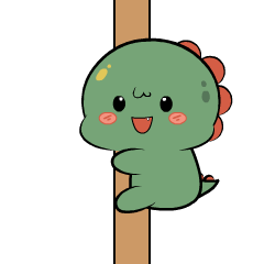 Green Dino 4 : Animated Stickers